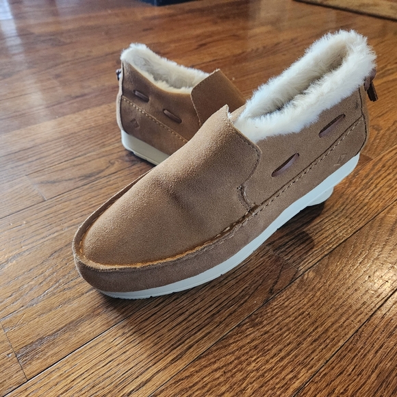 Sperry Top-Sider Tan Women's Moc-Sider Suede Casual Shoe Size 7.5 - Picture 1 of 14
